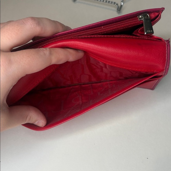 furla red bow front long wallet Chantilly - Picture 10 of 11